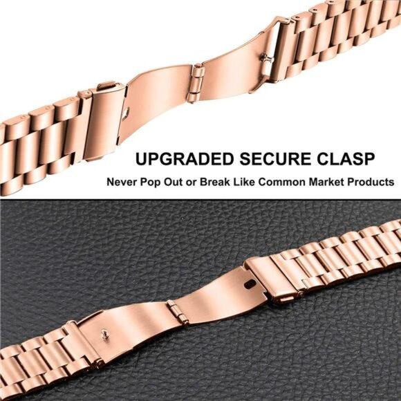 Band Sets for Venu 3S (41mm) Women Smart Watch, Solid Stainless Steel main image 5
